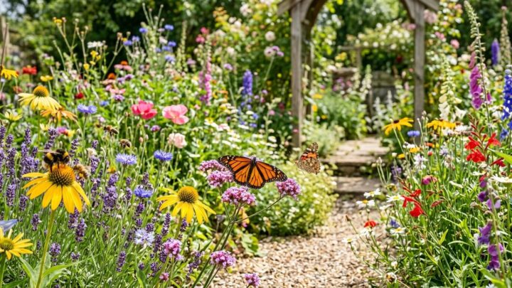 Skapa en pollinator-vänlig trädgård: Odla för bin och fjärilar